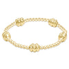 Admire Gold 3mm Bead Bracelet - Gold