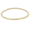 Bliss Bar Gold Pattern 2.5mm Bead Bracelet - Gold