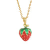 Strawberry Necklace in Strawberry Box