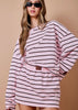 Matches Boxy Striped Long Sleeve Top