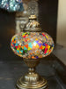 A. 6 Inch Mosaic Table Lamp - Multi Color Cut Glass Wave