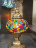 C. 6 Inch Mosaic Table Lamp - Multi Color Cut Glass