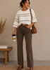 Round Neck Stripe Sweater
