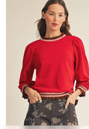 Ruffle Detail Edge Top