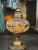 G. 6 Inch Mosaic Table Lamp - Clear Wave With Multi Color