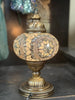 L. 6 Inch Mosaic Table Lamp - Clear Round Star