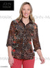 John Mark Leopard Print Floral Tunic