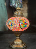 R. 6 Inch Mosaic Table Lamp - Multi Star Circles