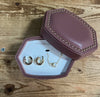 Tatum Necklace & Nikki Earring Gold/ Mauve Gift Box