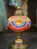 U. 6 Inch Mosaic Table Lamp - Pink Beads