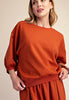 Puff Sleeve Pullover Sweatshirt