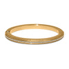 Meridian Orbit Gold Hinged Bangle
