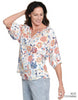 Printed Peasant Top