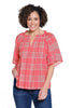 Pleated Red Popover