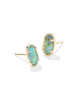 Grayson Stone Earring- Aqua Illusion