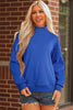 Oversized Mock Neck Sweatshirt