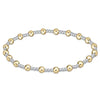 Classic Sincerity Pattern 4mm Bead Bracelet Bracelet - Mixed Metal