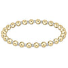 Classic Grateful Pattern 5mm Bead Bracelet - Mix Metal