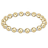 Classic Grateful Pattern 6mm Bead Bracelet - Mix Metal