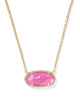 Elisa Short Pendant- Gold Azalea Illusion