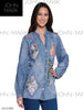 John Mark Patch Print & Embroidered Tunic