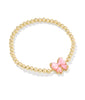 Haley Bow Stretch Bracelet- Gold Blush MOP