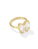 Haley Bow Ring- Gold MOP