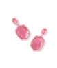 Daphne Gold Enamel Drop Earring- Pink