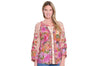 John Mark Printed Split Neck- Purple Floral