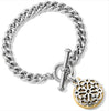 Ferrara 2-Tone Toggle Bracelet