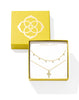 Amelia Cross Necklace- Gold