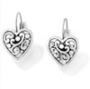 Contempo Heart Leverback Earrings