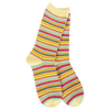 Yellow Stripe Weekend Boho Crew Sock