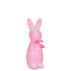 Iridescent Flocked Pink Bunny