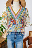 Boho Floral Top