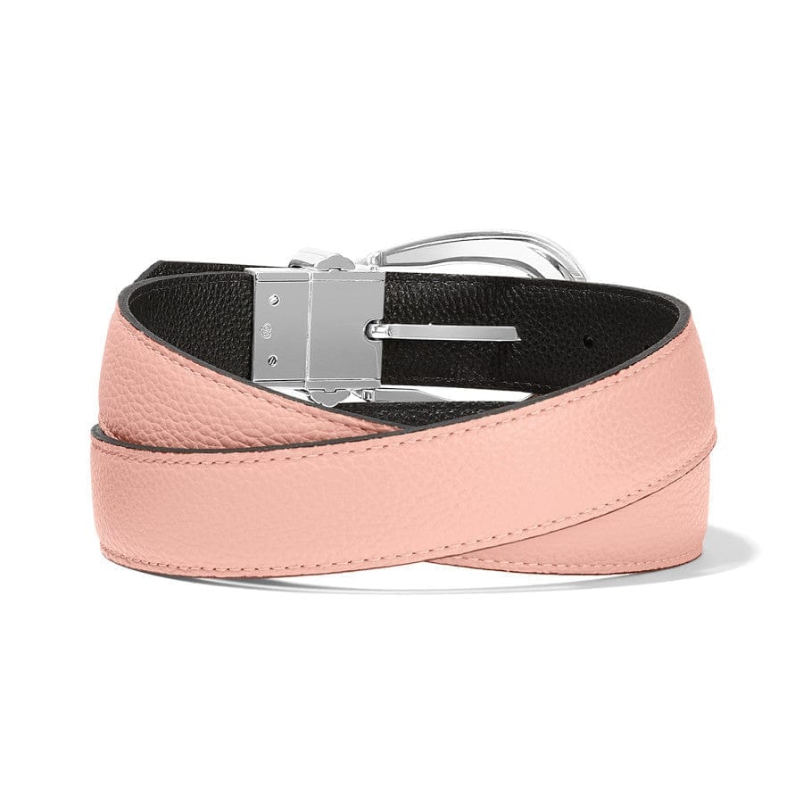 Black and Pink Leather Belt with Silver Buckle Concitor Men main image 3