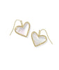Ari Heart Drop Earring- Gold