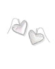 Ari Heart Drop Earring- Silver