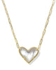 Ari Heart Statement Necklace- Gold