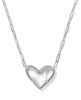 Ari Heart Statement Necklace- Silver