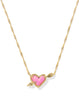 Ari Heart Arrow Necklace- Gold