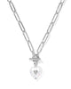 Sasha Heart Necklace- Silver