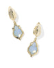 Adriana Scallop Huggie Earring- Blue