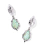 Adriana Scallop Huggie Earring- Sea Green