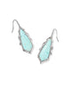 Adriana Scallop Frame Drop Earring- Sea Green
