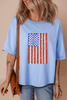 USA FLAG Blue Tee