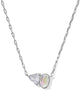 Tatum Short Necklace- Silver Mix