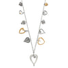 One Heart Color Charm Long Necklace