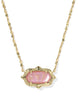 Elisa Scalloped Necklace- Pink Mix