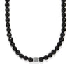 Meridian Solis Black Bead Necklace